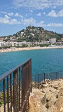 Landscape and detail of Blanes, Catalonia, Spain