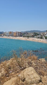 Landscape and detail of Blanes, Catalonia, Spain