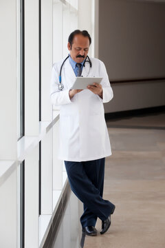 Doctor with a digital tablet