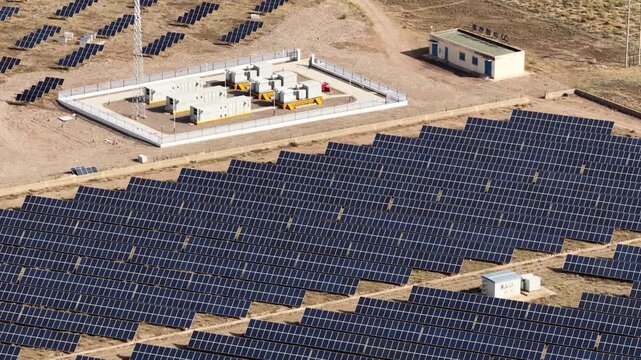 Integrated solar power and energy storage station	
