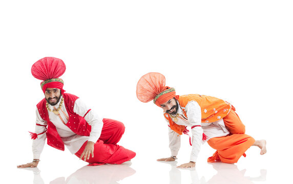Sikh men dancing 
