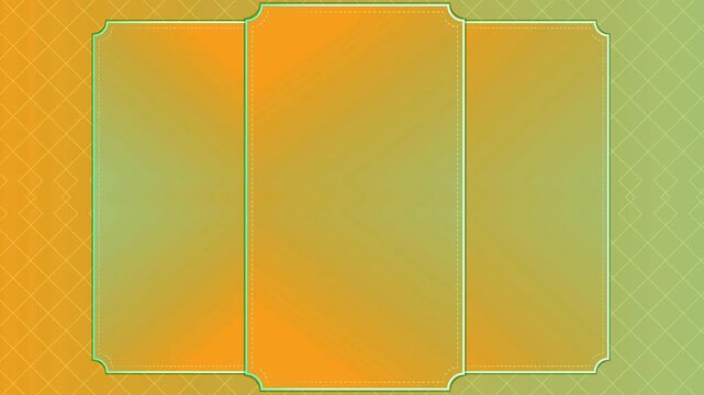 Elegant Trifold Template with Gradient Background and Geometric Pattern