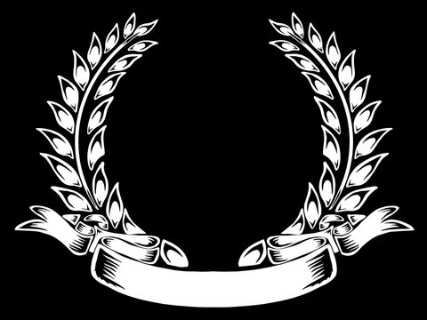 golden laurel wreath