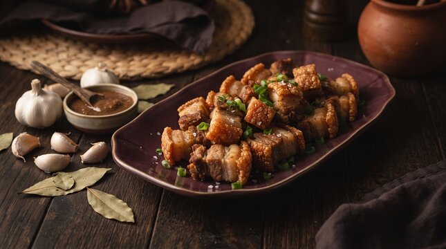 Filipino lechon kawali crispy pork ingredient story food photography
