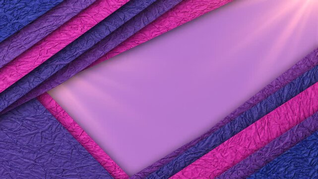 Abstract Background With Layered Crumpled Paper Texture in Purple and Pink Tones
