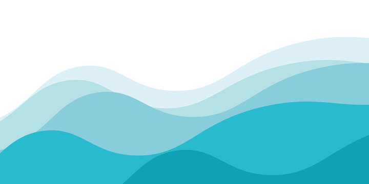 Abstract Water wave vector illustration design background. Wavy Background for summer