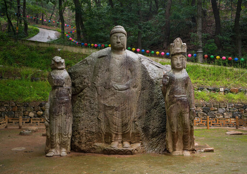 비,돌,부처,석불,사면석불,조각,마당,굴불사지,동천동,경주시,경북