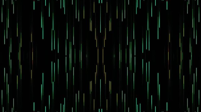 Abstract dark vertical lines pattern with green accents