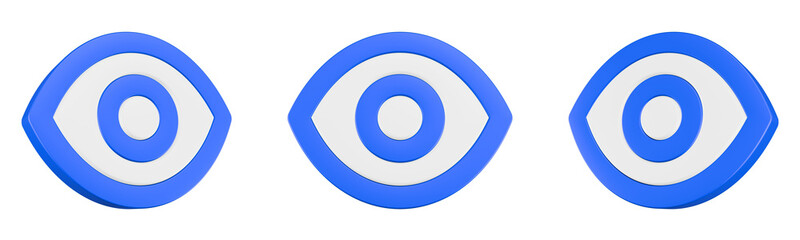 Obraz premium eye sign icon 3d rendering