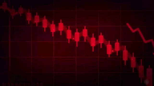 Stock Market Chart with Heartbeat ECG Line Illustrating Financial Trends, Health, Cardiology, Pulse Rate, and Medical Data Analysis