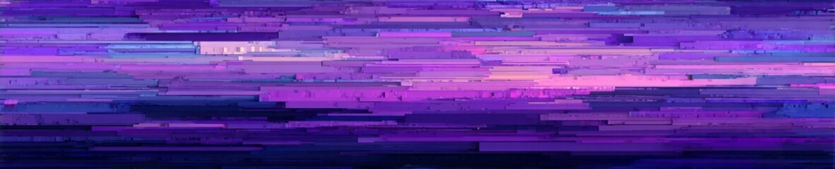 Abstract Purple Grunge Background with Vertical Glitch Streaks