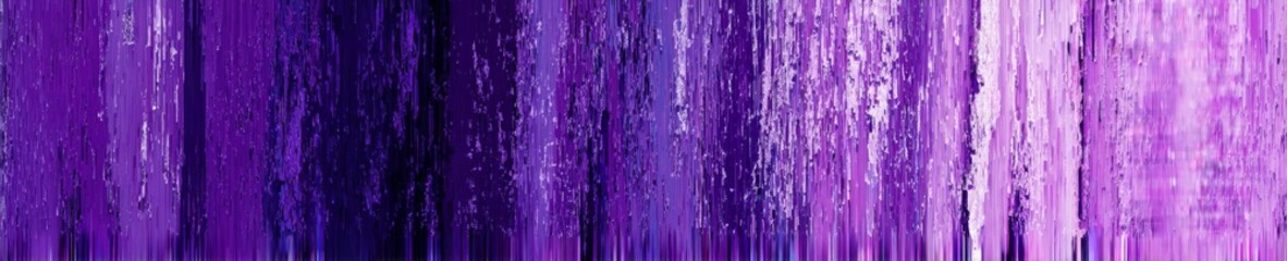 Abstract Purple Grunge Background with Vertical Glitch Streaks