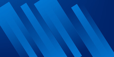 Obraz premium Abstract blue background with glowing geometric lines. Modern blue gradient square shape design. Futuristic technology concept. Suit for brochure,