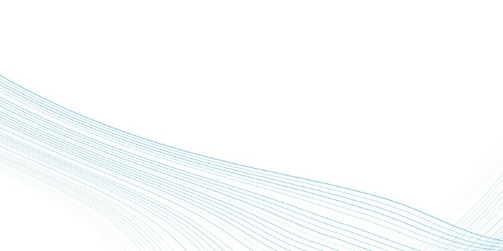 Abstract vector background with blue wavy lines. Blue wave background. Blue lines vector illustration.