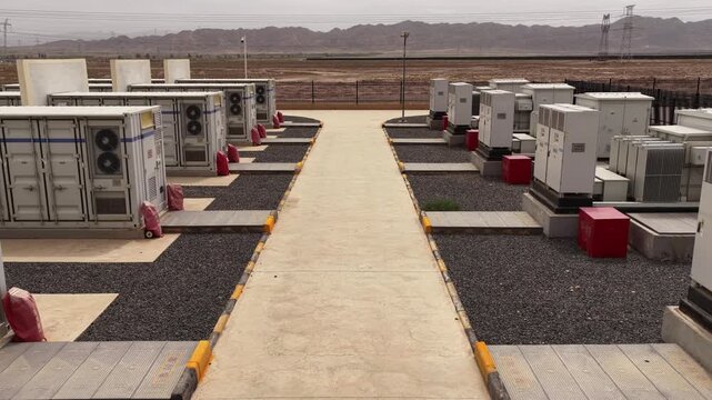 Integrated solar power and energy storage station	