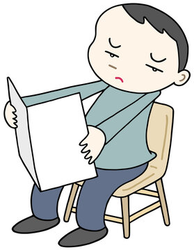健康障害のイラスト - 遠視・老眼・シニアアイ
