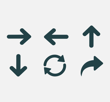 arrow icons set