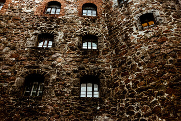 Fortress stone landmark fortification building castle landscape, Vyborg, Russia © Quntusho