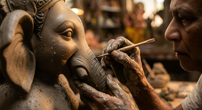 Ganpati,ganesh,ganesh chaturthi,ganpati murti,ganesha idol,bappa,clay