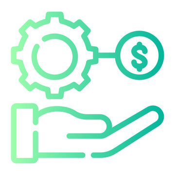 management gradient icon