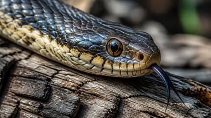 Obraz premium Snake Head Close Up