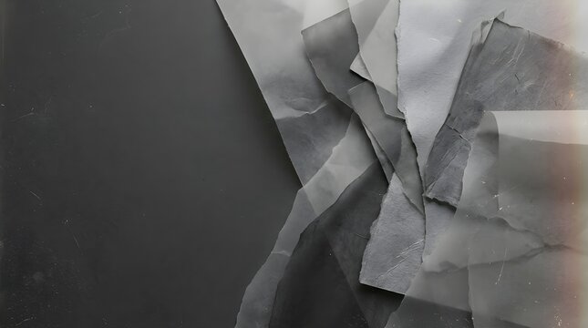 Abstract Torn Paper Layers on Dark Background
