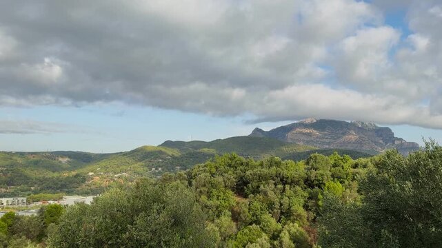 Montserrat Mountain View from Olesa de Montserrat, Video