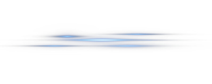 Blue glowing horizontal light streaks on black background
