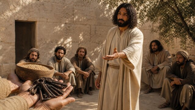 Jesus teaching about faithful stewardship and responsibility. And from everyone to whom much has been given, much will be required, and to whom much has been committed, of him they will ask the more