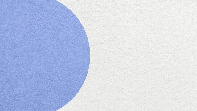 White paper texture background with pastel blue semicircle and copy space for banner, presentation, template