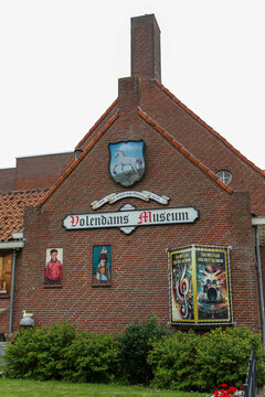 Volendams Museum Exterior and Sign in Volendam, Netherlands