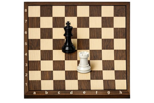 A single chess piece sitting on a chessboard