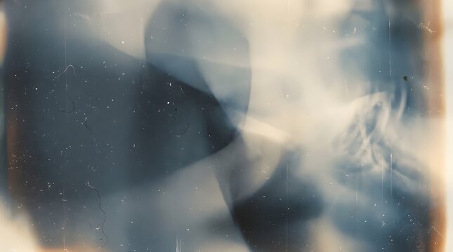 Abstract Blurred Light and Vintage Film Texture Background