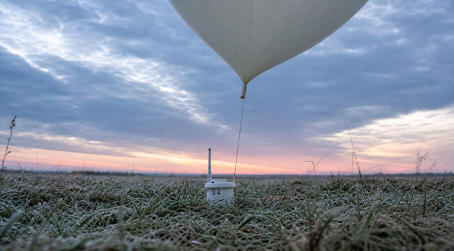 Radiosonde Ready for Upper Atmosphere Weather Observation