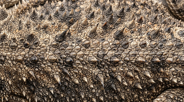 Spiky bearded dragon skin texture background