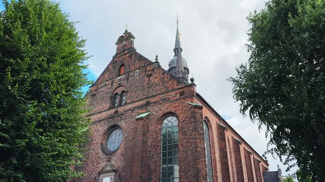 West facade of Church of Holy Spirit in Copenhagen, Denmark