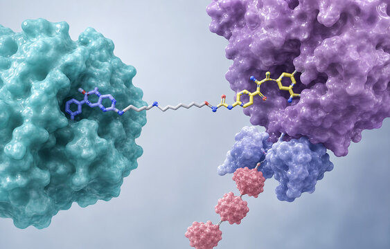 PROTAC ternary complex bridging target protein and ligase