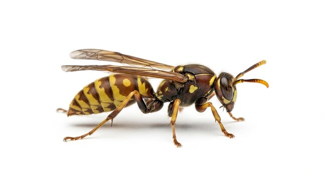 bee on white background