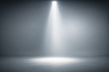 Obraz premium A simple room with a single source of light coming from above