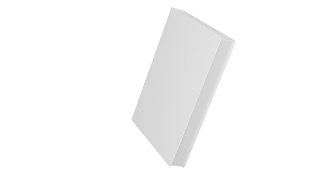 Blank white canvas leaning against a black background.