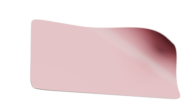 A smooth, organic shape in soft pink against a black background, suggesting fluidity and modern design.