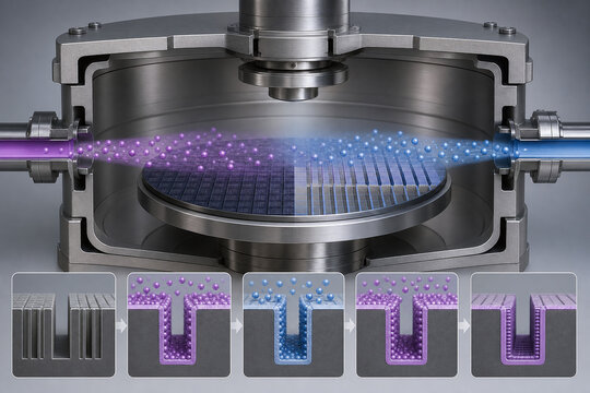 Atomic layer deposition chamber with conformal wafer coating