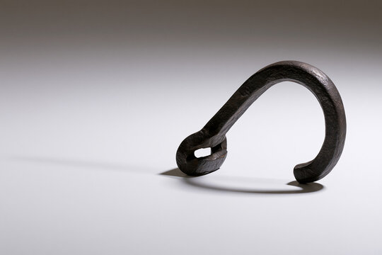 Vintage wrought iron horse stirrup equestrian heritage equipment
