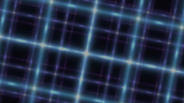 Cubic optical plaid lattice with traveling neon pulses.
