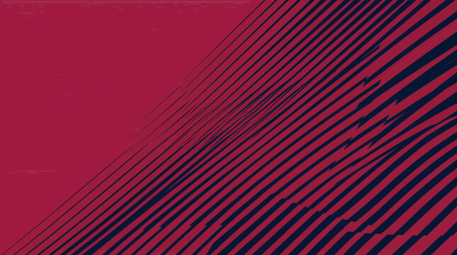 Abstract red and black diagonal striped pattern background with pixelated texture effect