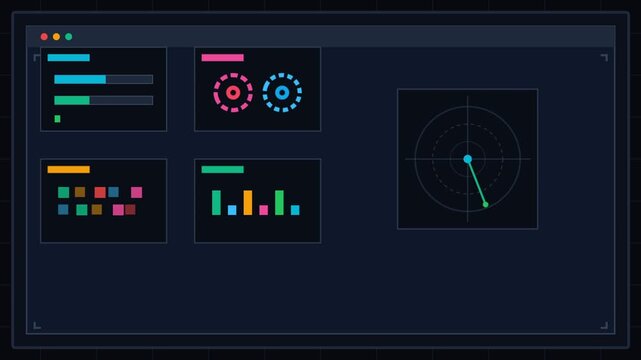 Dynamic Dashboard Analytics Video Overview With Real Time Metrics.