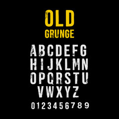 Obraz premium Old Grunge Bold is a powerful, rugged, and distressed display font inspired by vintage typography, worn textures, and classic grunge aesthetics.