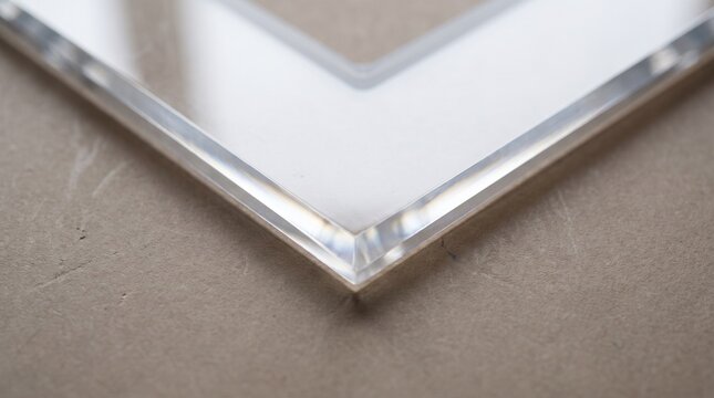 Acrylic Set Square On Board For Back To School Education Concept