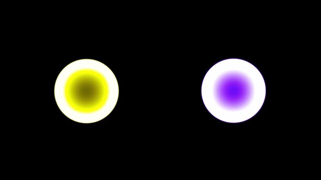 Emergency disaster flashing yellow and violet light blinking animation. Police emergency flasher light looping animation