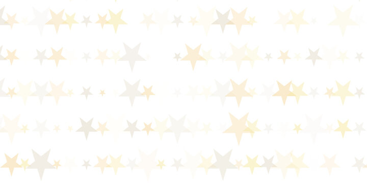 Light Yellow, Orange vector seamless pattern with christmas stars. Shining colored illustration with stars. The pattern can be used for websites.
